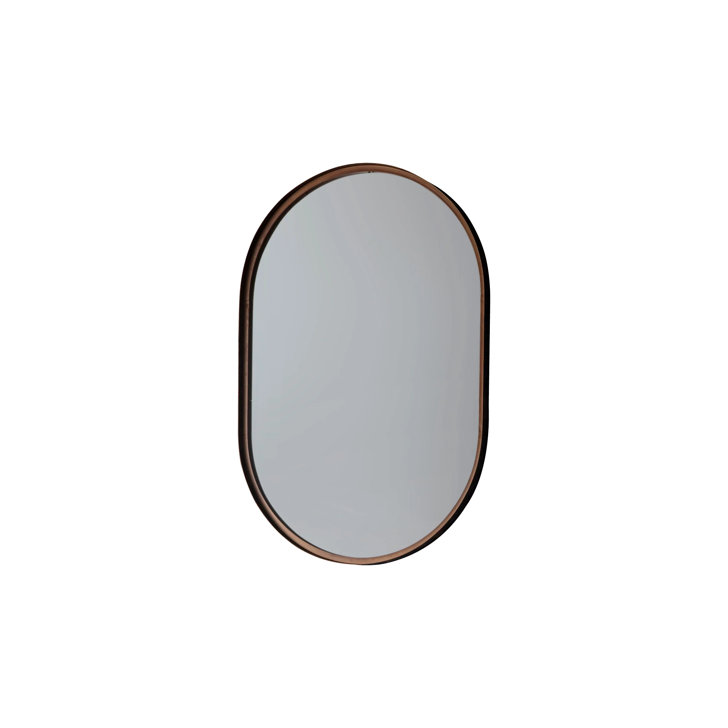 Amos Aged bronze ellipse mirror - Image 2
