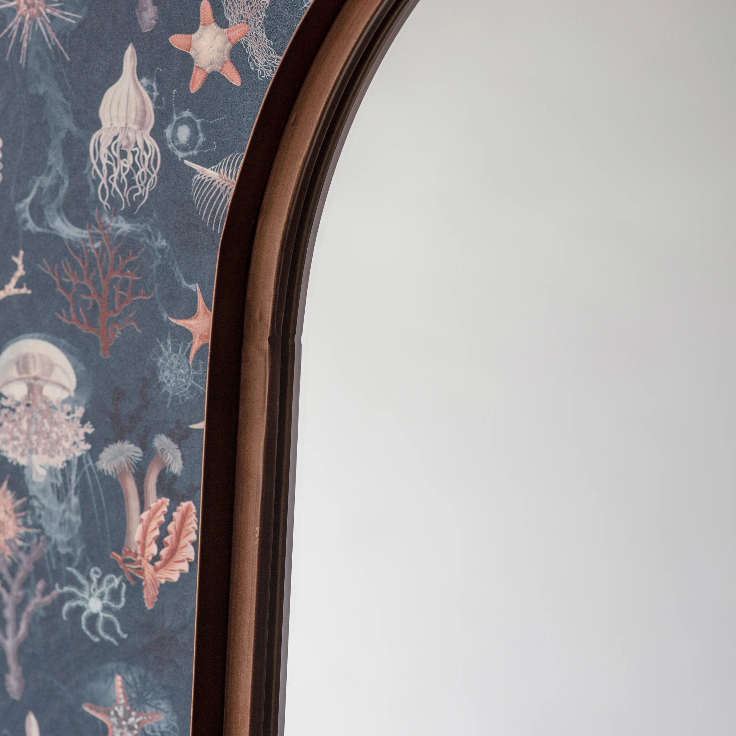 Amos Aged bronze ellipse mirror - Image 3
