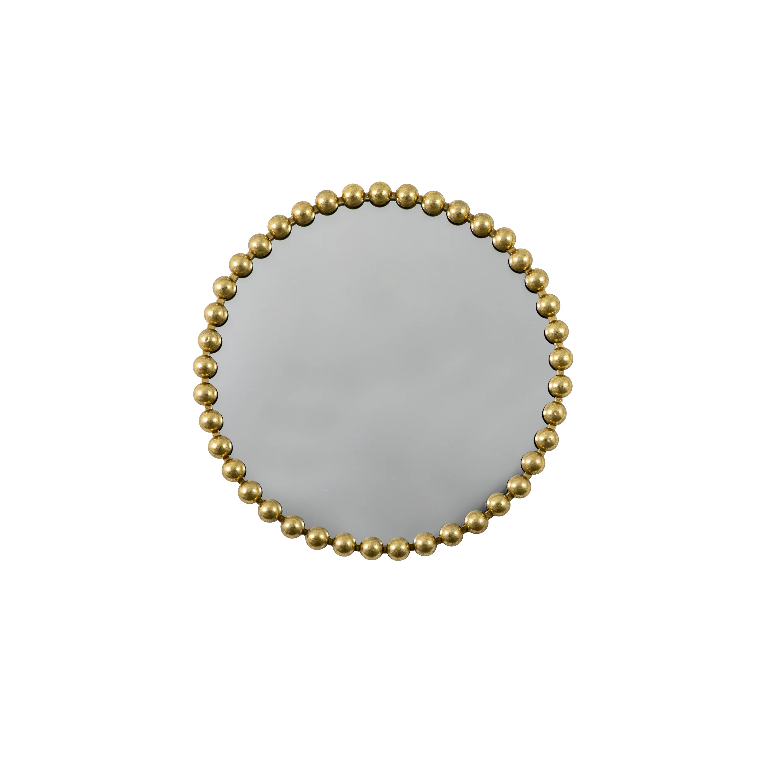 Amos Aged gold round mirror - Image 2