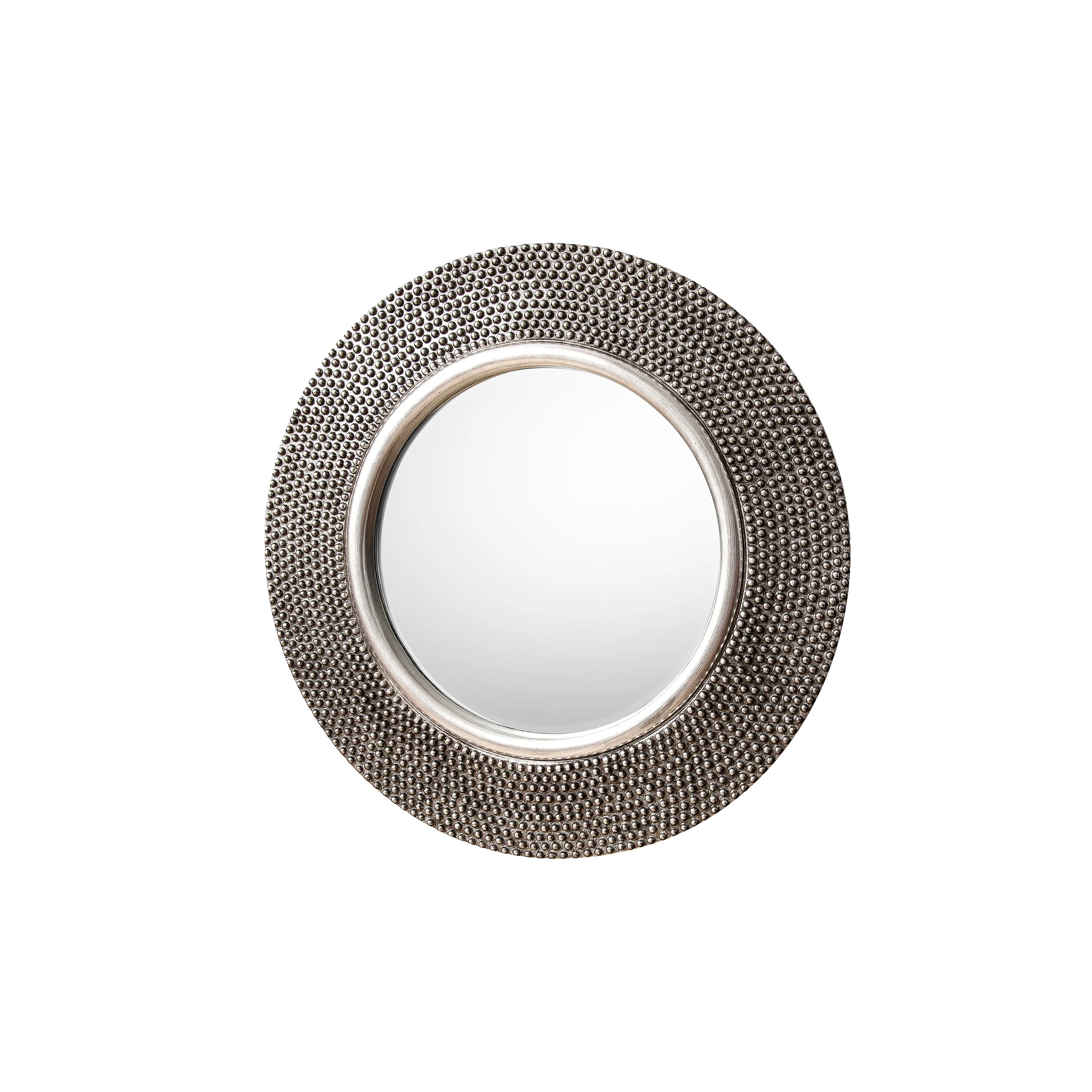 Amos Aged pewter round mirror - Image 3