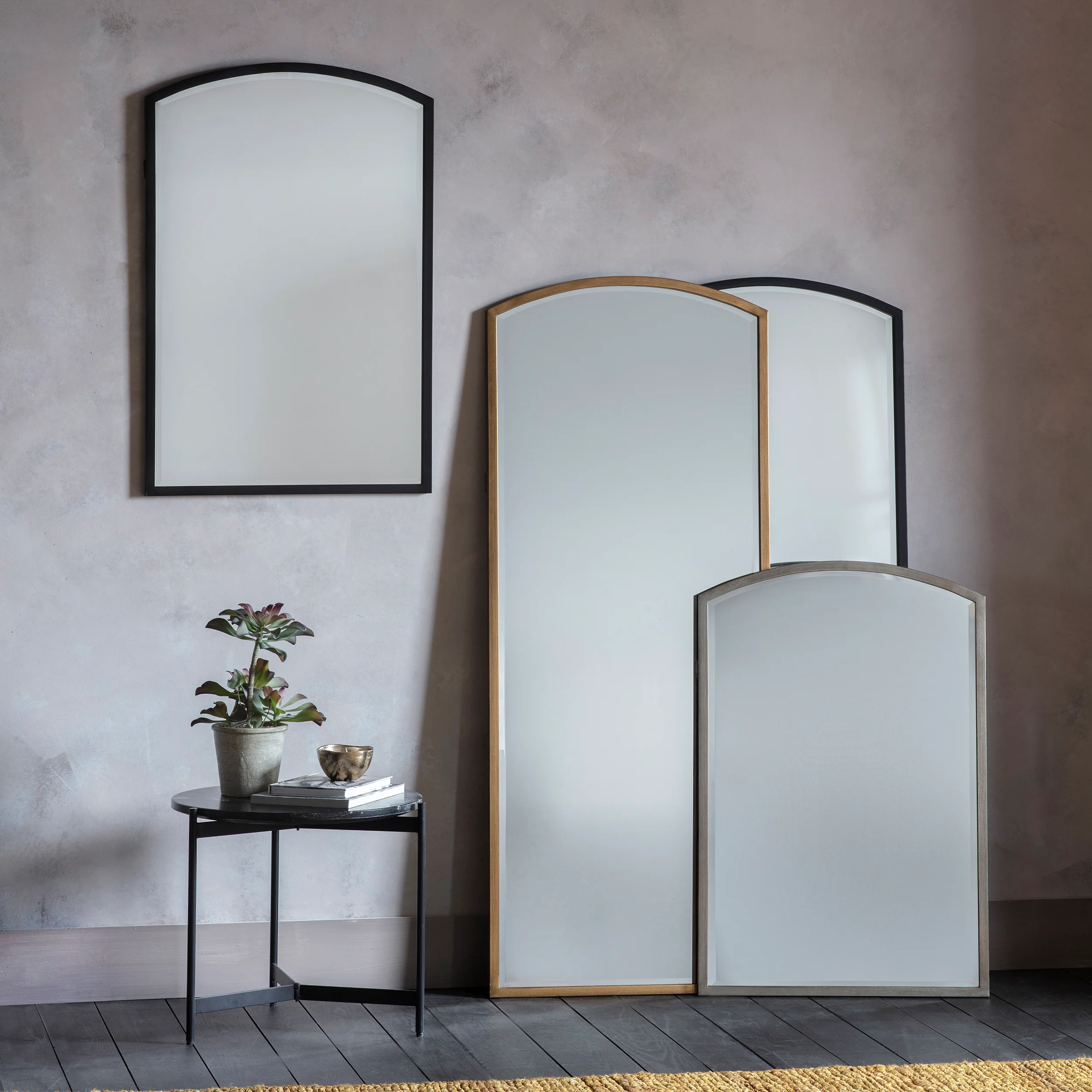 Amos Antique silver medium arch mirror - Image 4