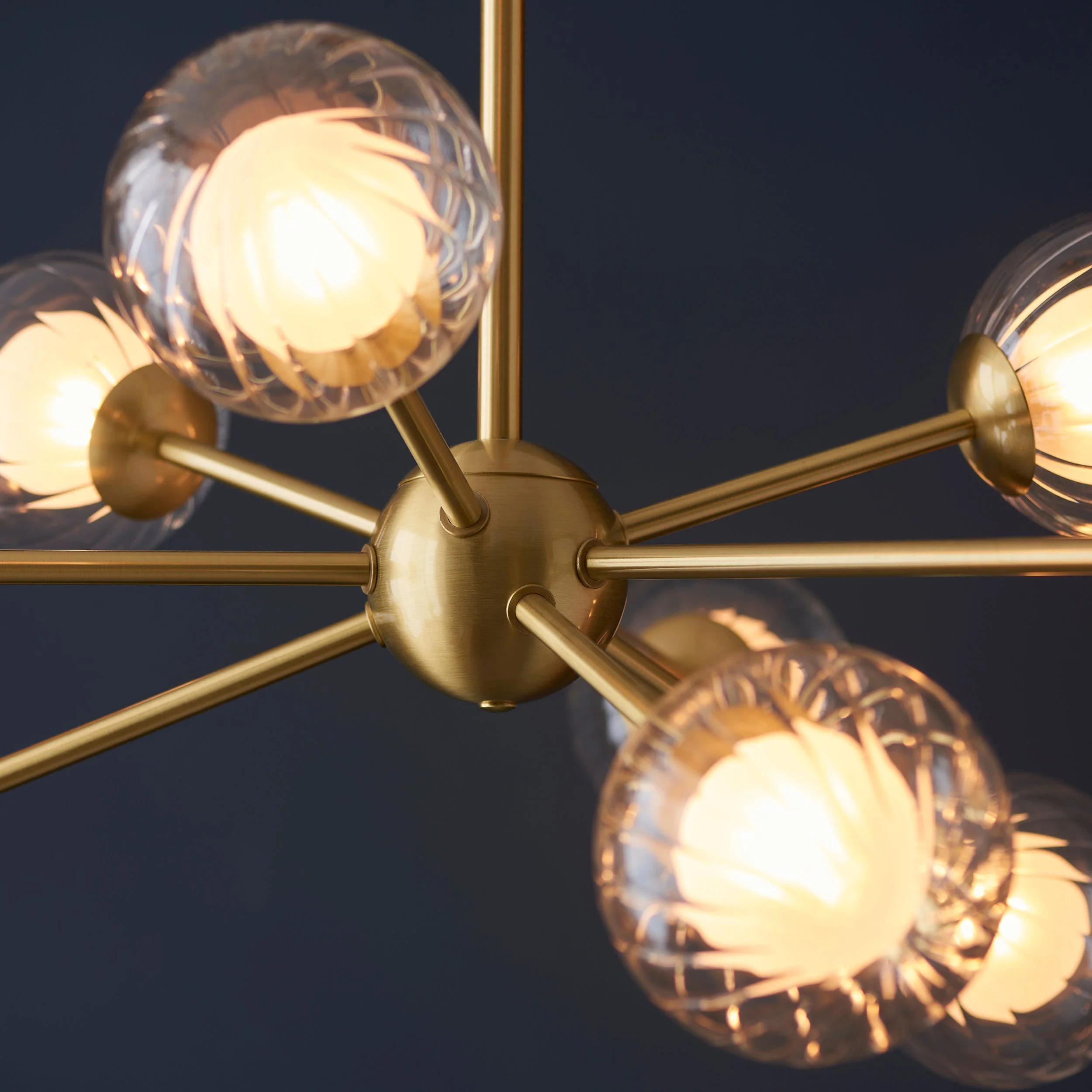 Amos Brixton Pendant Chandelier Light Satin Brass - Image 5