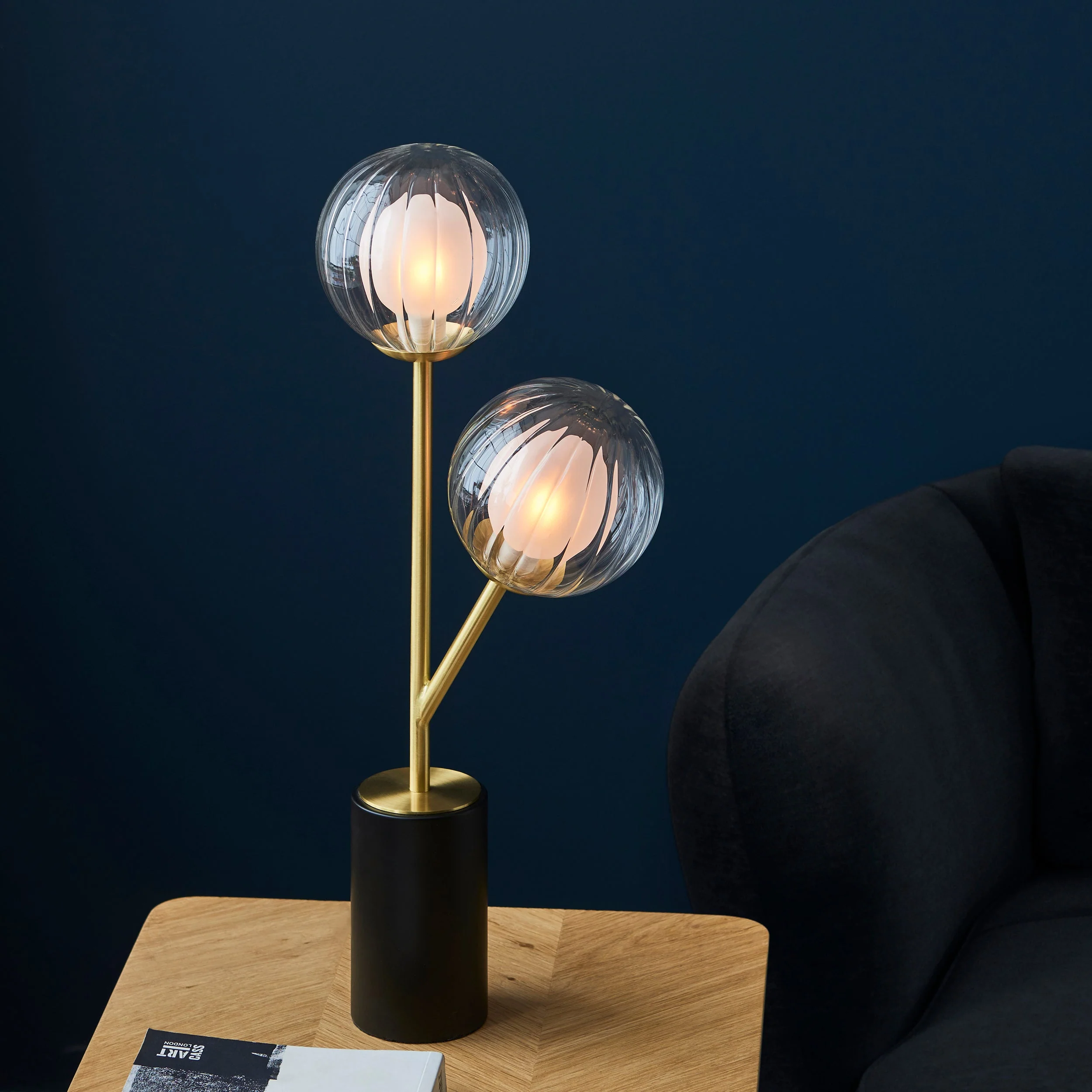 Amos Brixton Table Lamp Satin Brass - Image 4