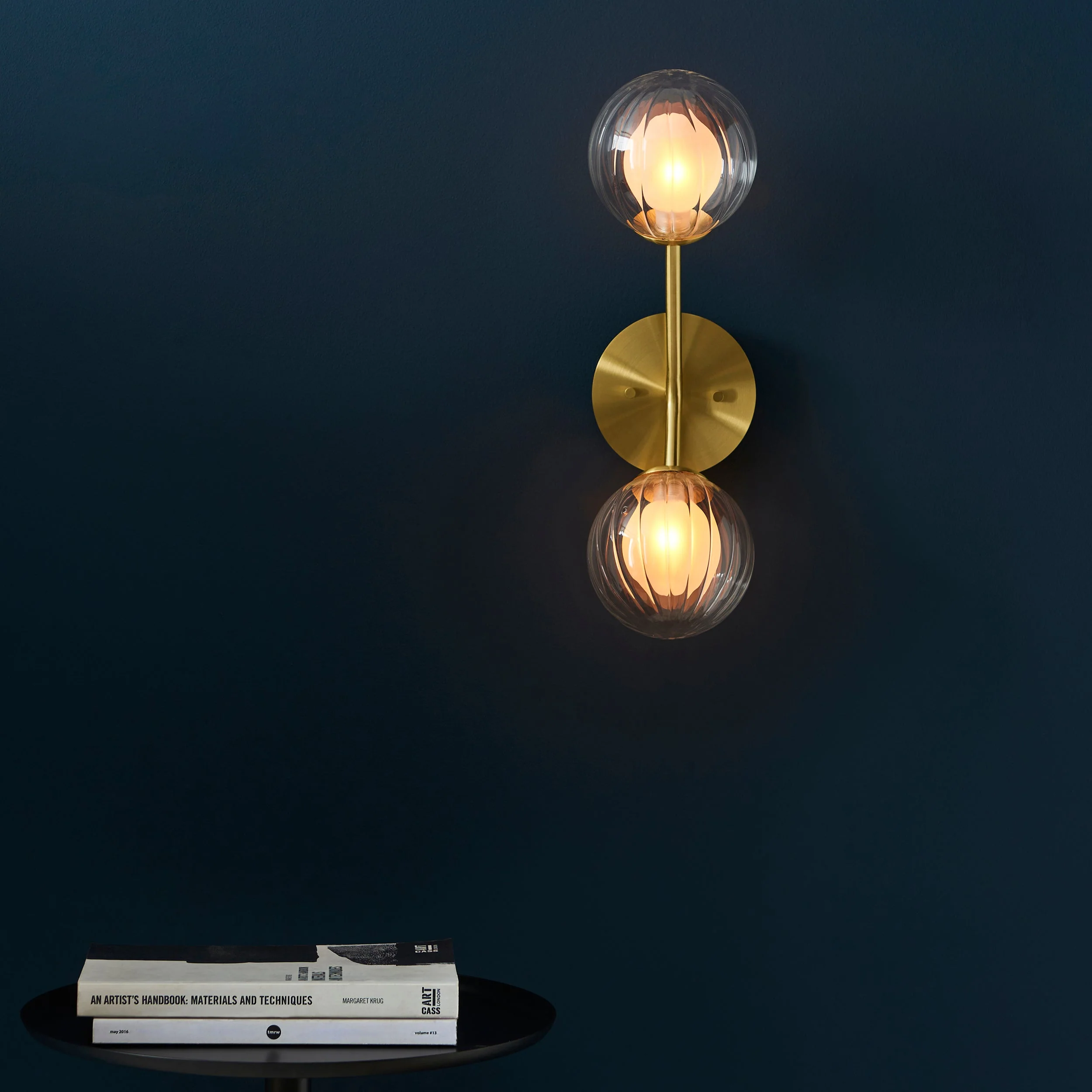 Amos Brixton Wall Light Satin Brass - Image 4