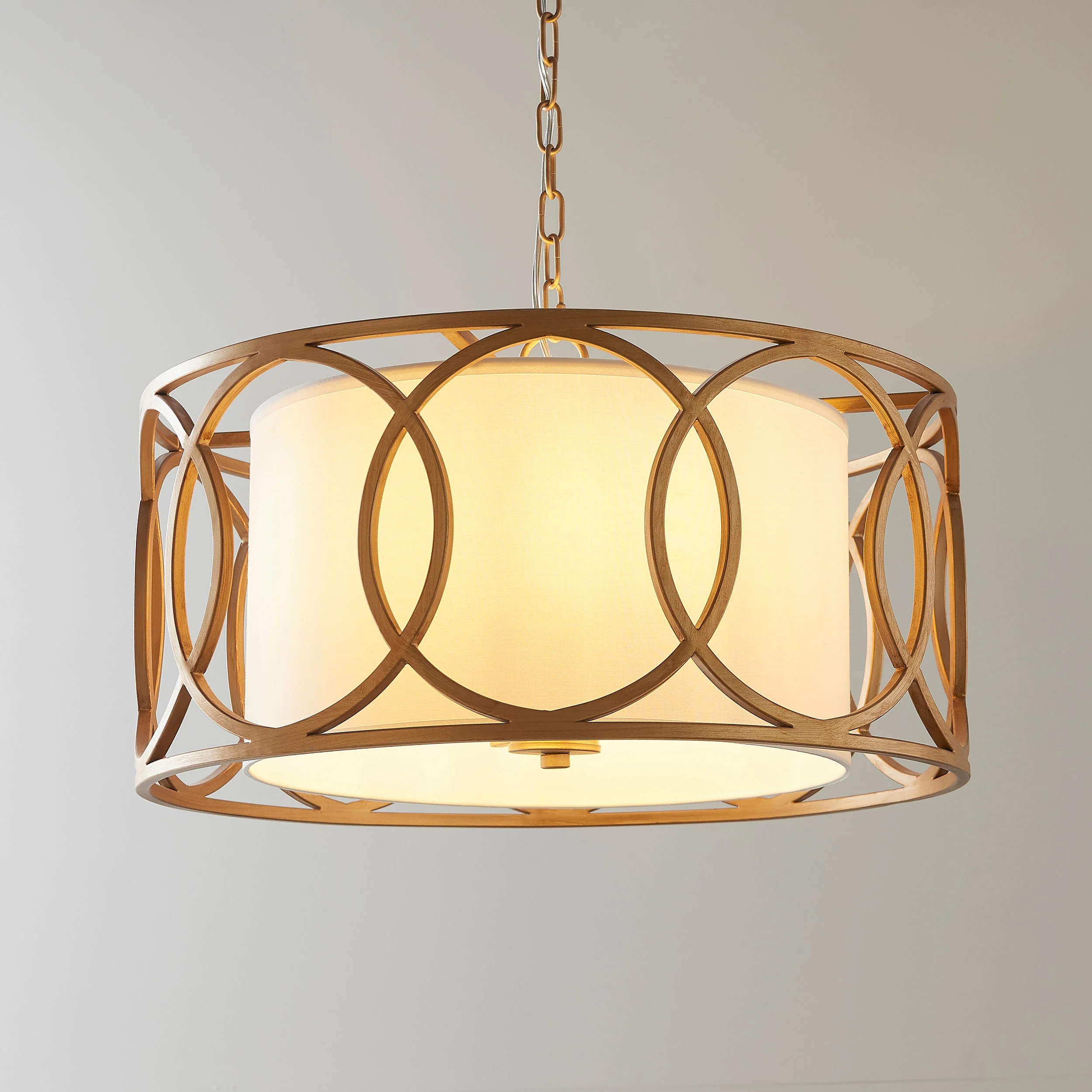 Amos Carrissima Brushed Gold Pendant - Image 4