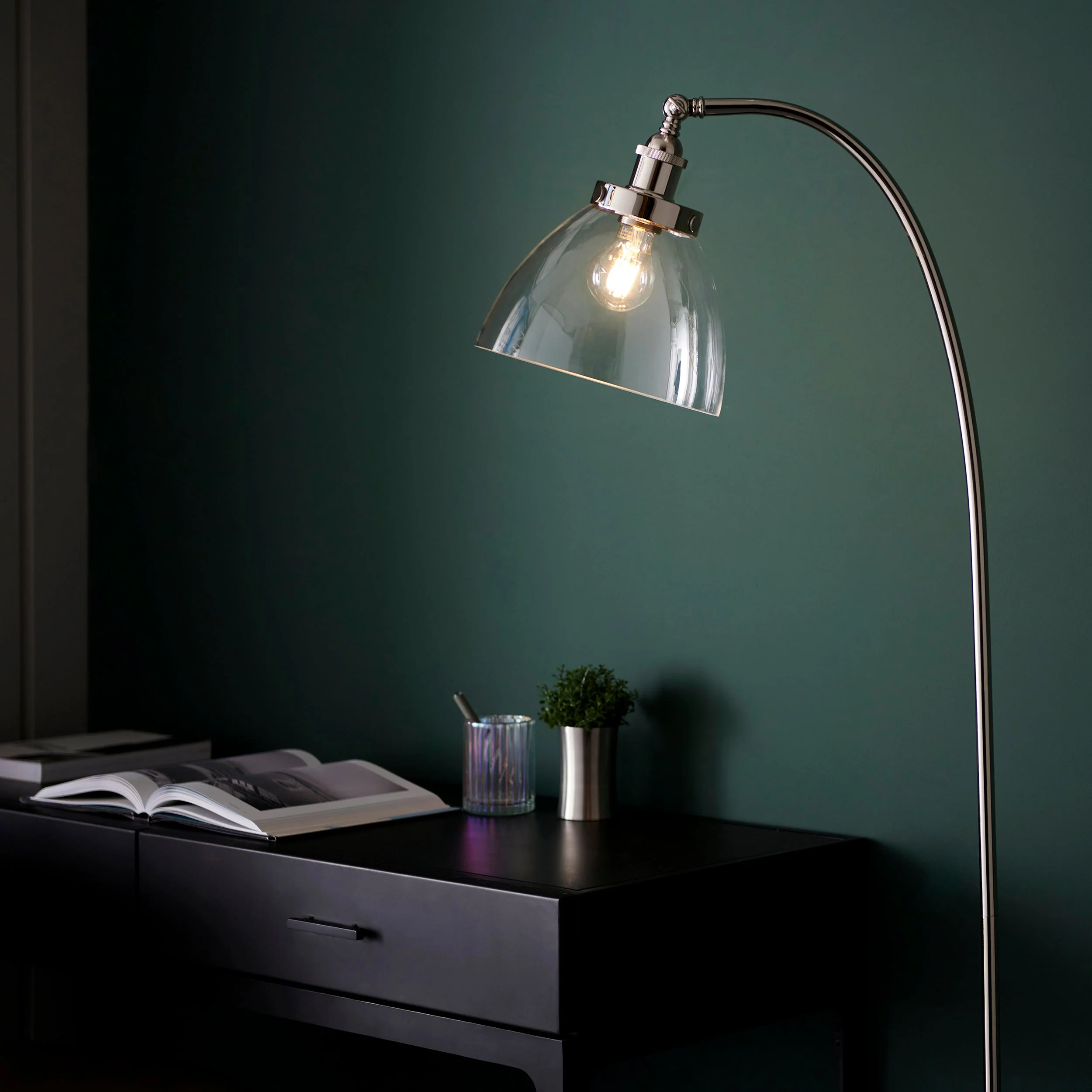 Endon Hansen Floor Lamp Polished Nickel - Image 5
