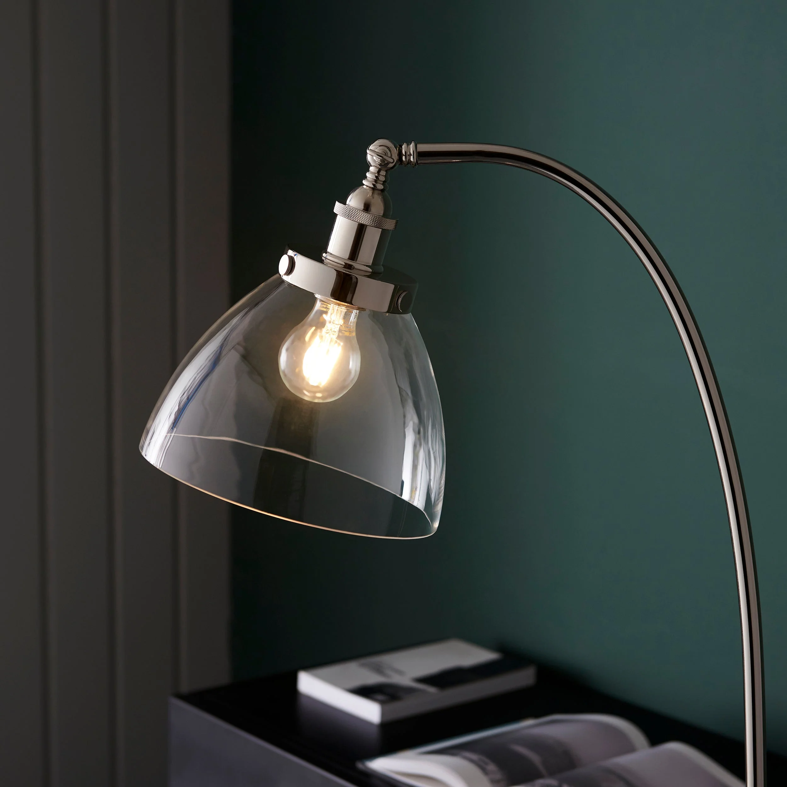 Endon Hansen Floor Lamp Polished Nickel - Image 6