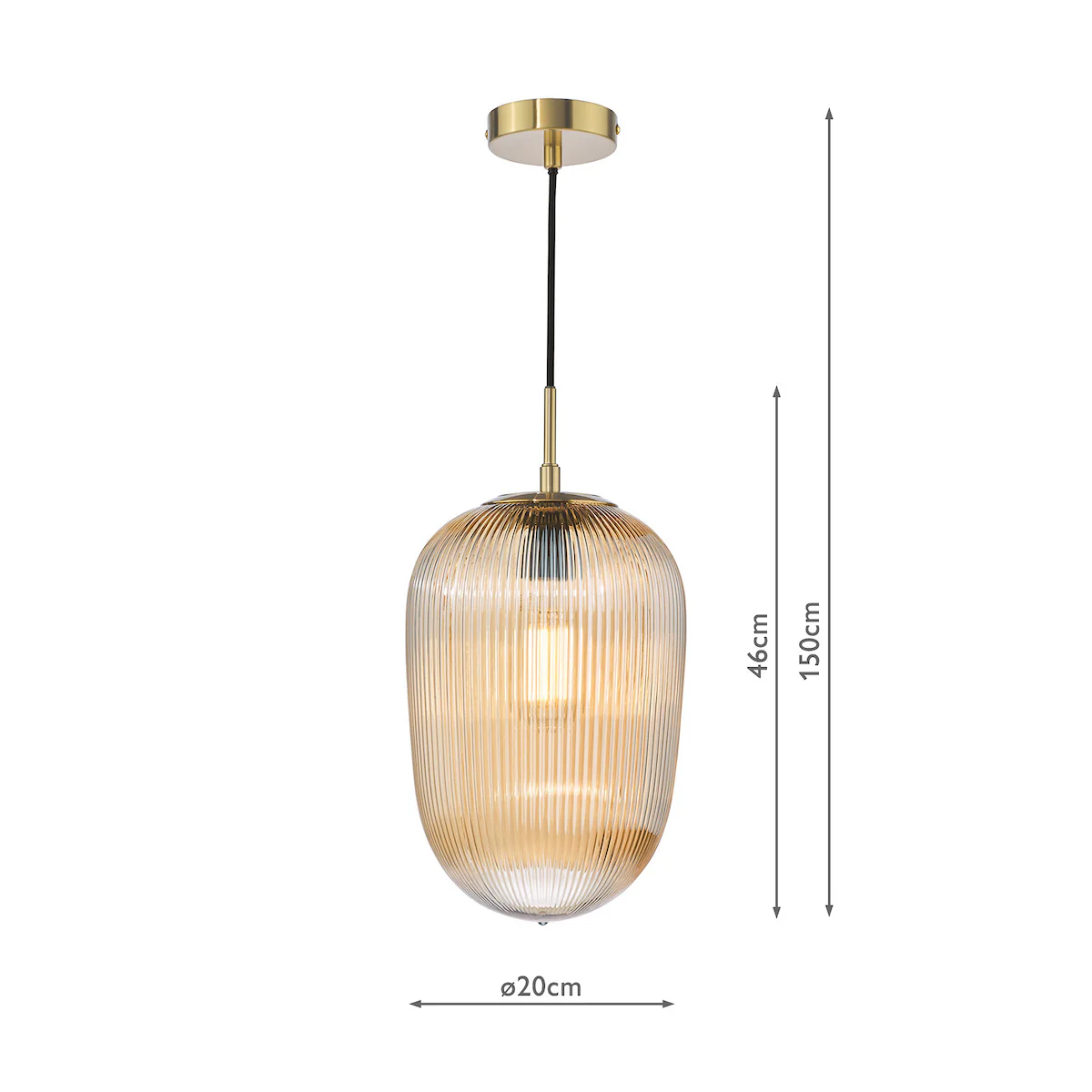 Dar Abrielle Pendant Brushed Bronze - Image 8