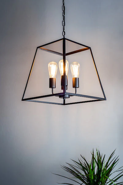 Dar Academy 4 Light Lantern Black - Image 4