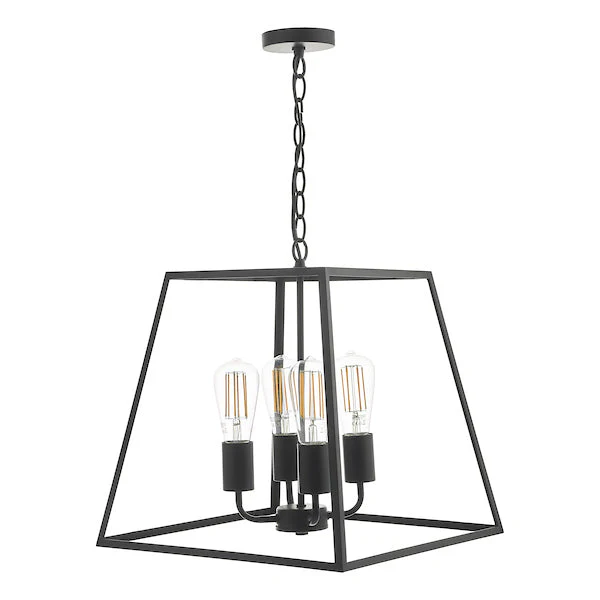 Dar Academy 4 Light Lantern Black - Image 5