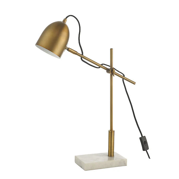 Dar Mendal Task Table Lamp Bronze and Marble - Image 3