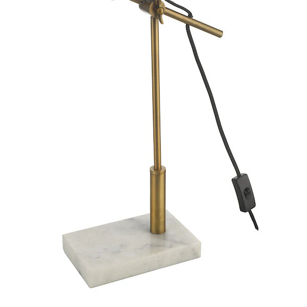 Dar Mendal Task Table Lamp Bronze and Marble - Image 4