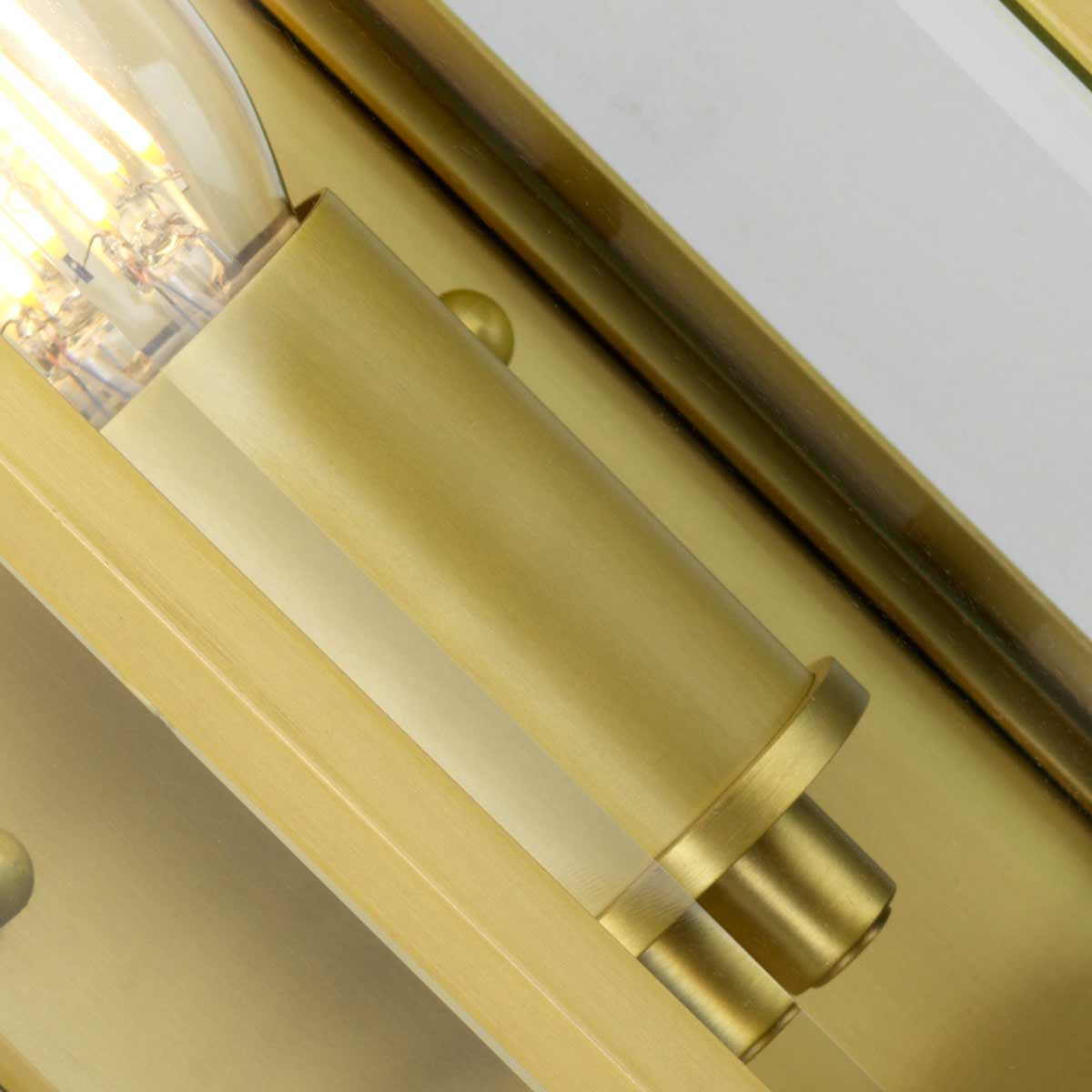 Elstead Holborn 1 Light Small Half Lantern Brass - Image 3