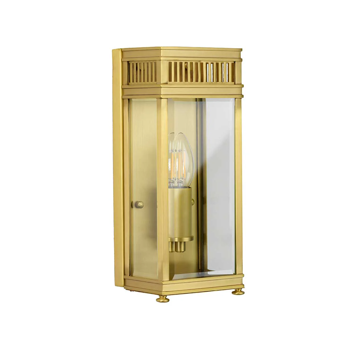 Elstead Holborn 1 Light Small Half Lantern Brass - Image 5