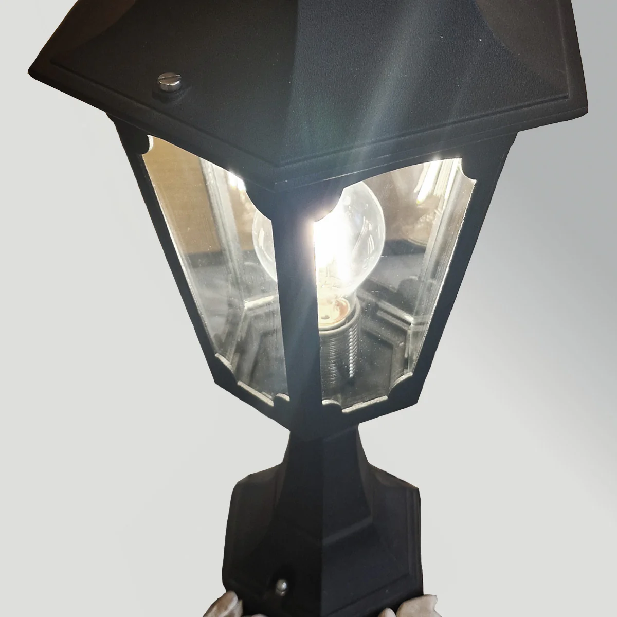 Elstead Parish Mini 1 Light Pedestal Lantern - Image 3