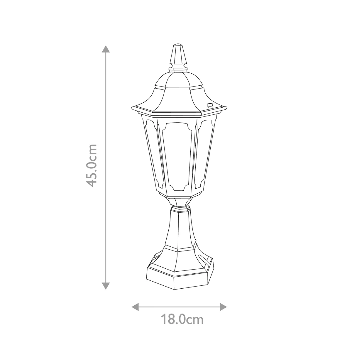 Elstead Parish Mini 1 Light Pedestal Lantern - Image 5