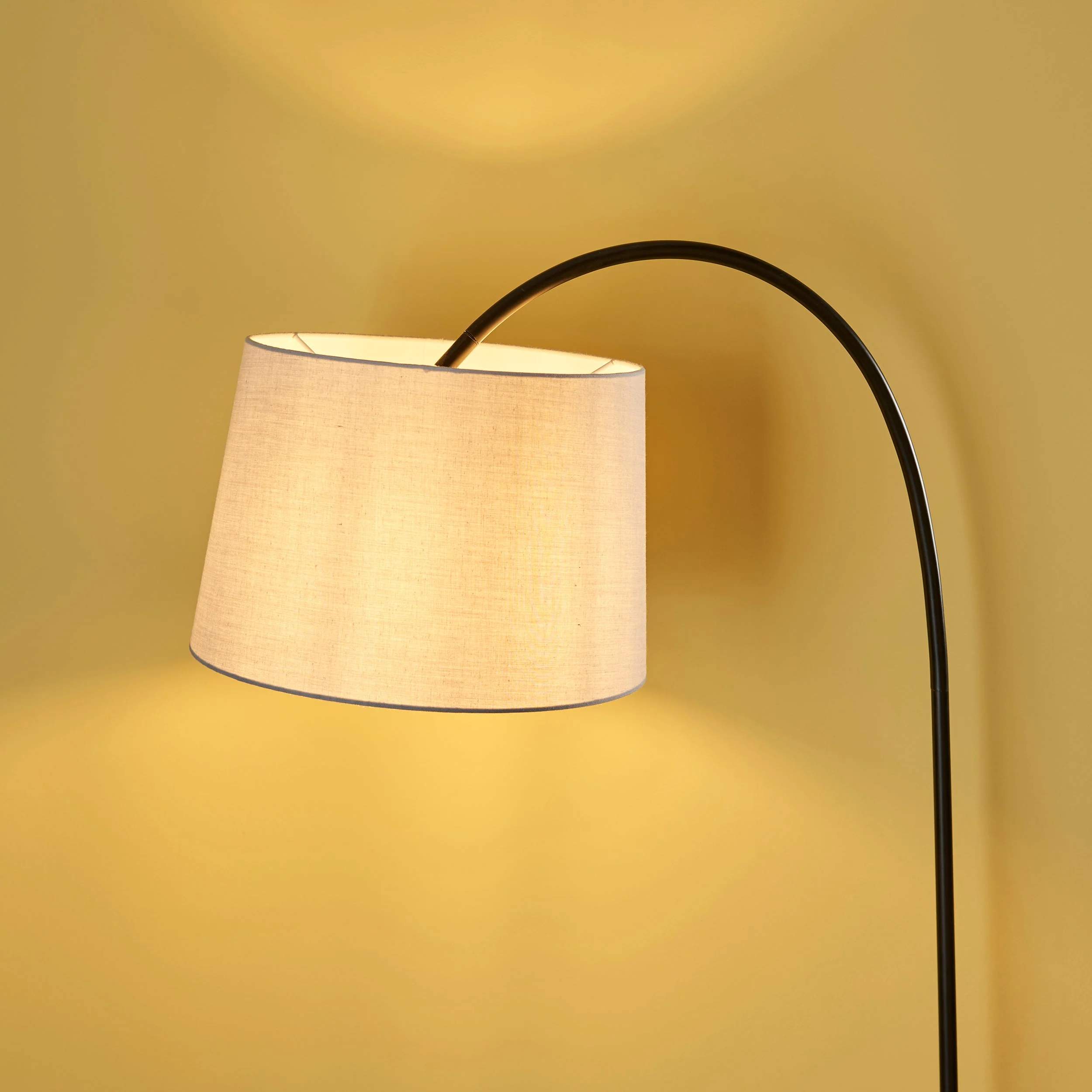 Endon Carlson Matt Black Floor Lamp with Shade - Image 4
