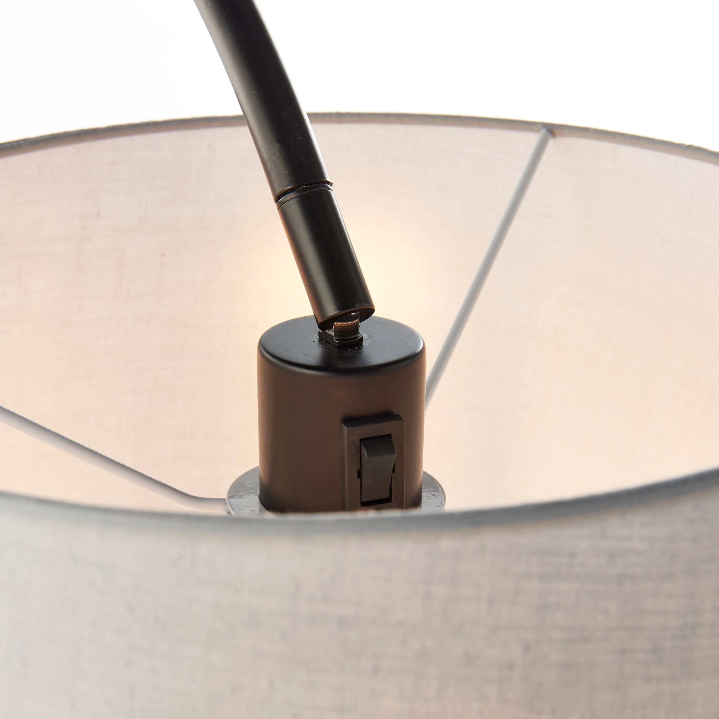 Endon Carlson Matt Black Floor Lamp with Shade - Image 5