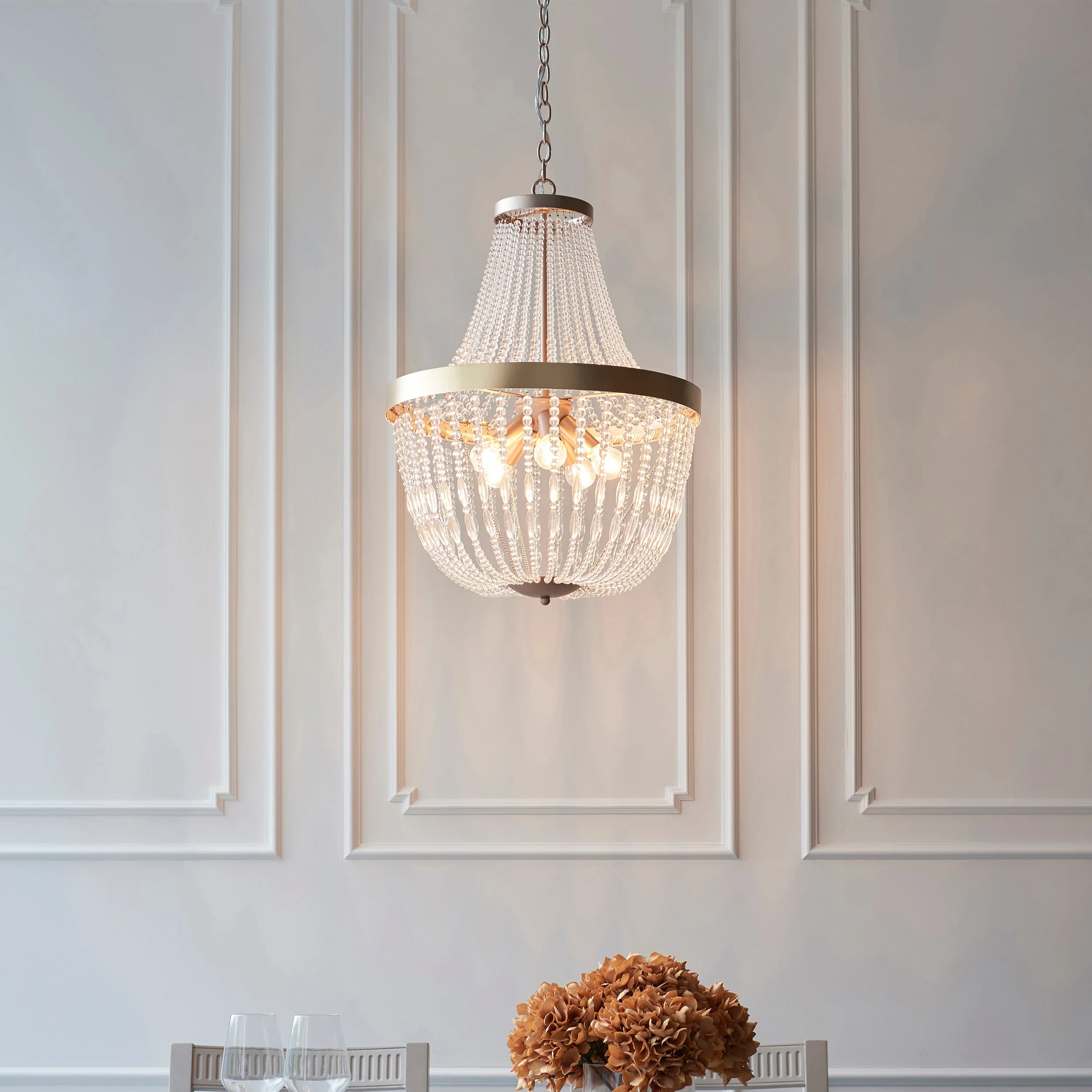 Endon Celine Rose Gold 5lt Chandelier - Image 4