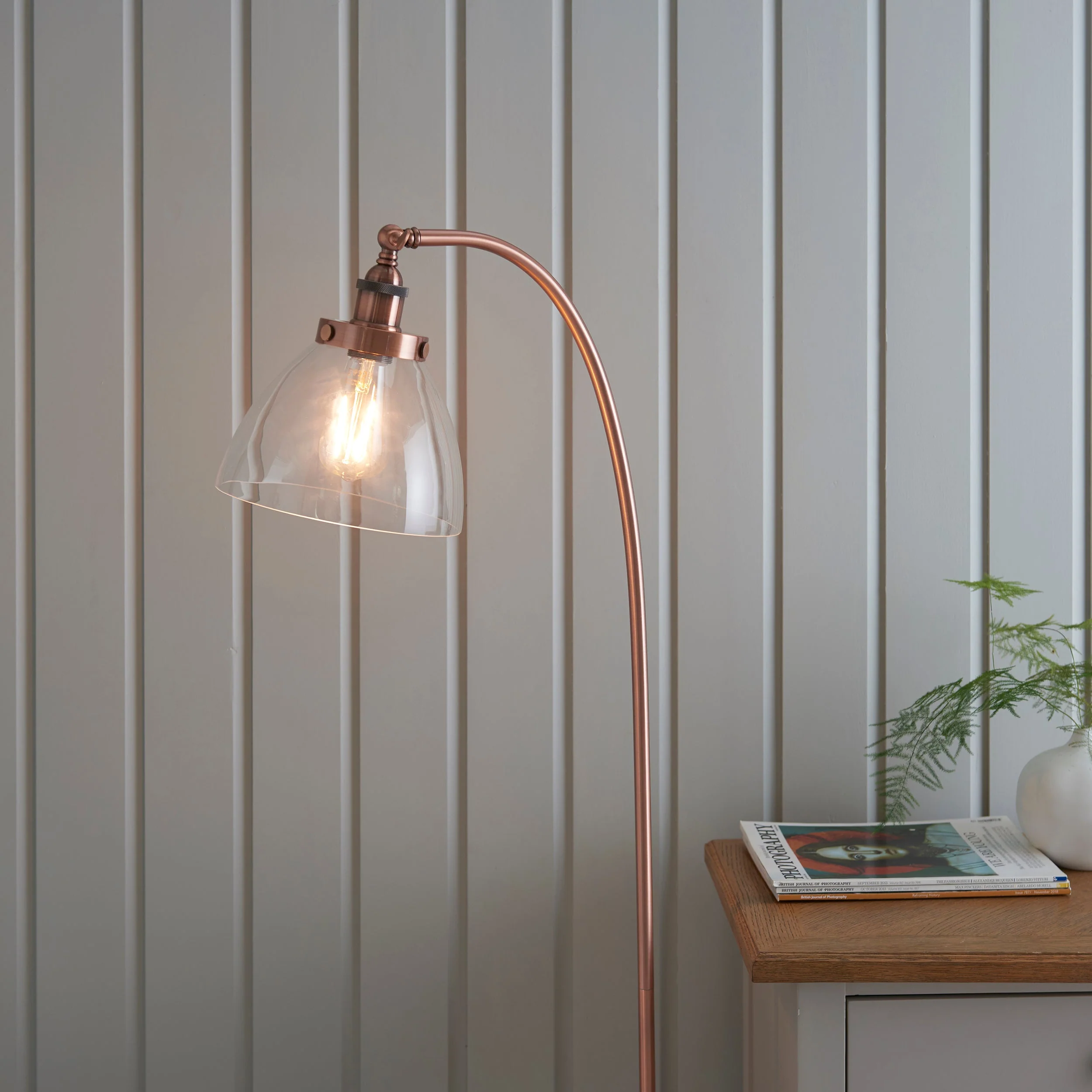 Endon Hansen Floor Lamp Aged Copper - Image 3