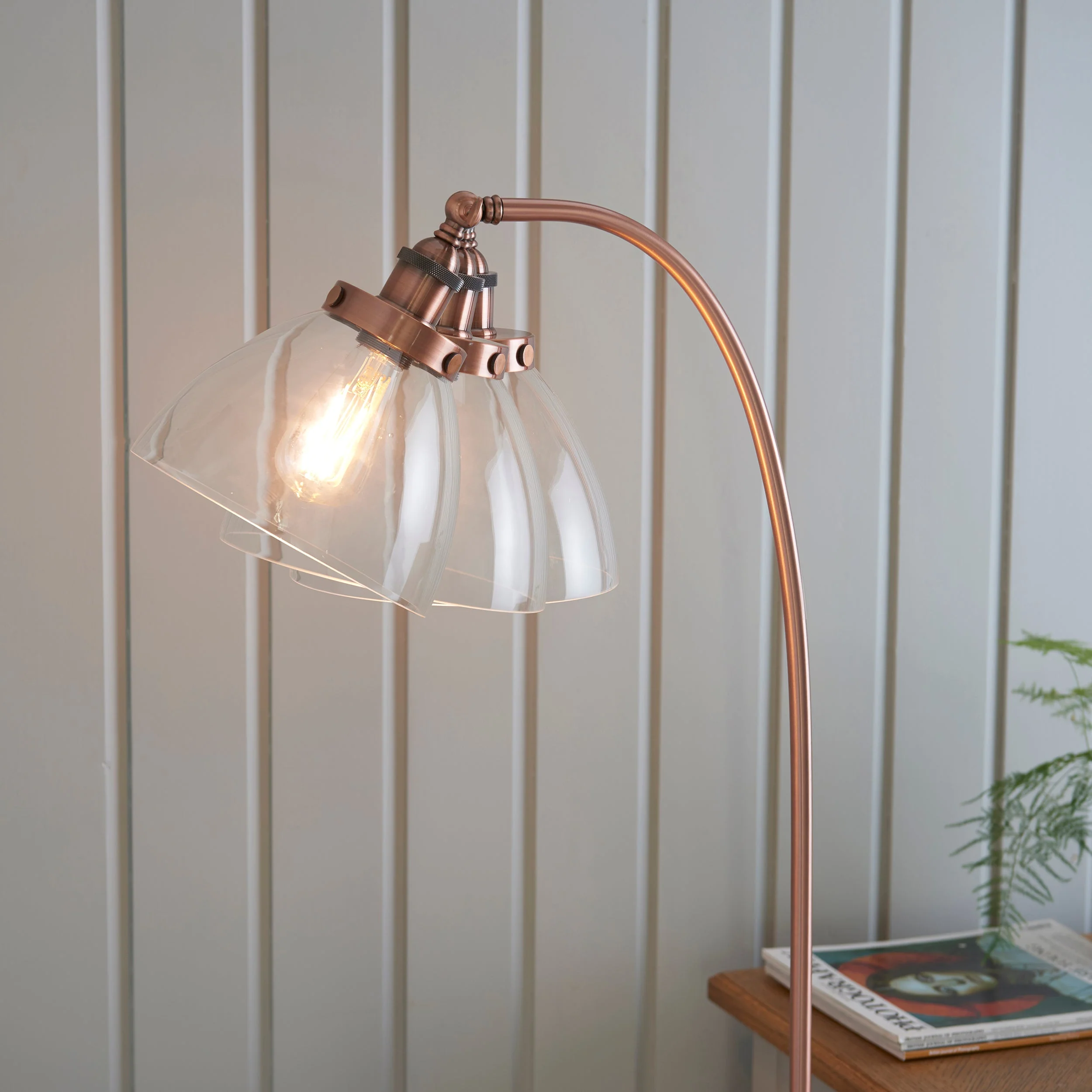 Endon Hansen Floor Lamp Aged Copper - Image 4