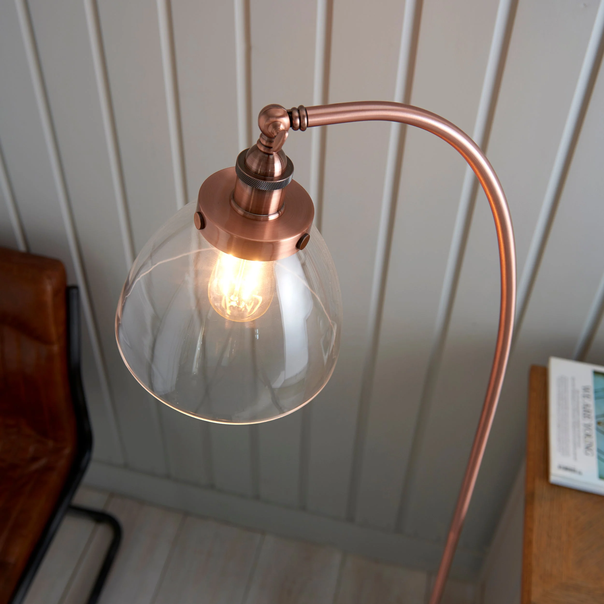 Endon Hansen Floor Lamp Aged Copper - Image 5