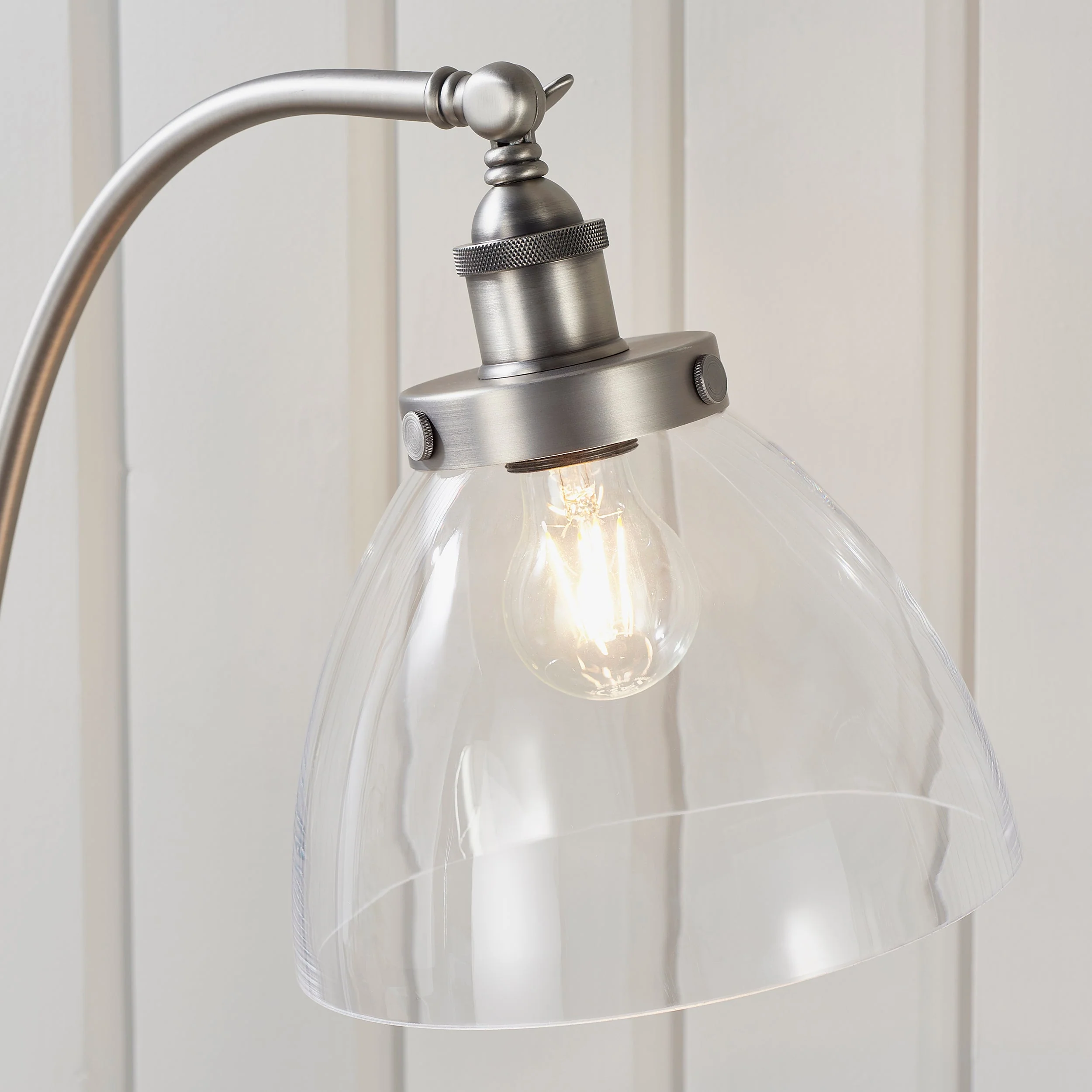 Endon Hansen Floor Lamp Brushed Silver - Image 5