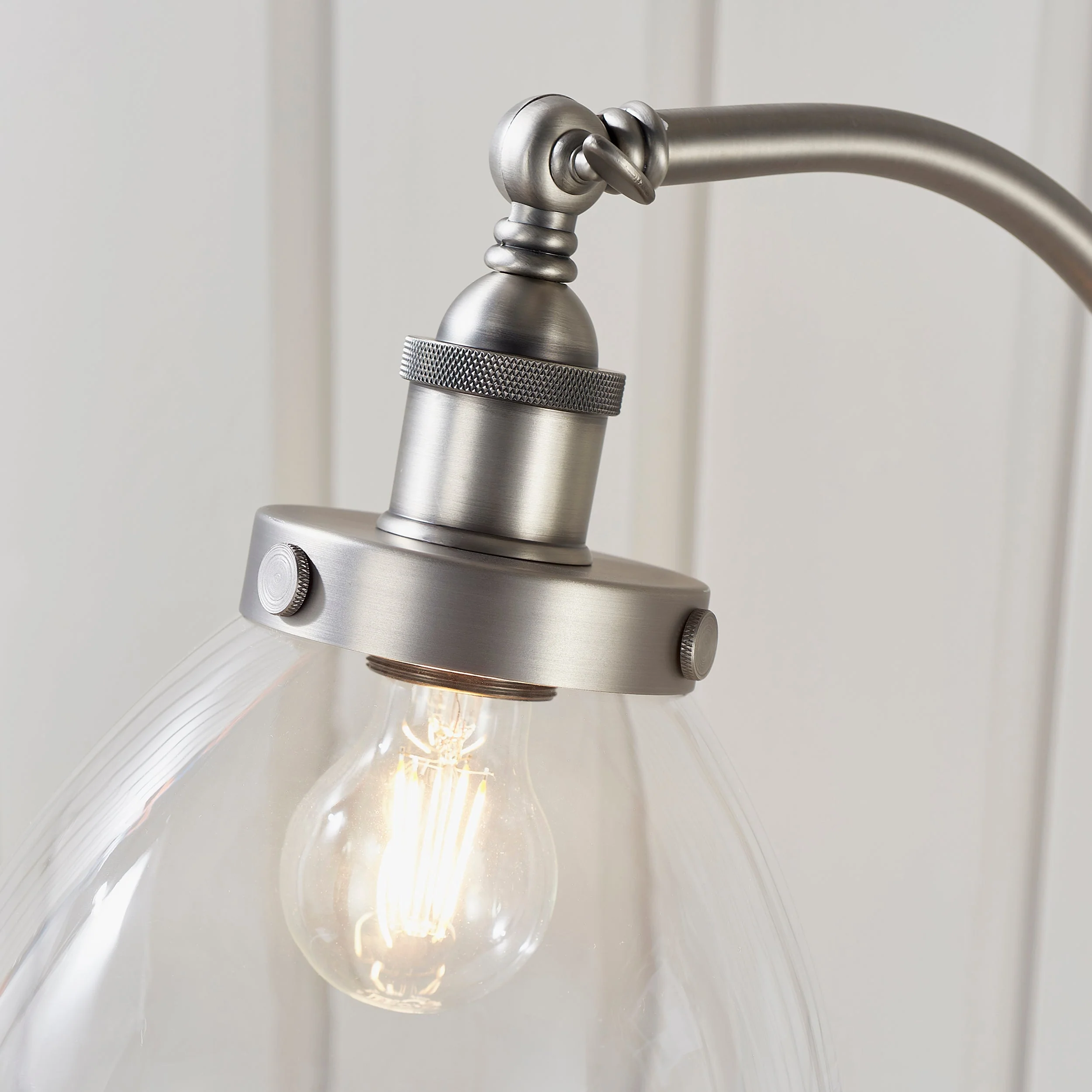 Endon Hansen Floor Lamp Brushed Silver - Image 6