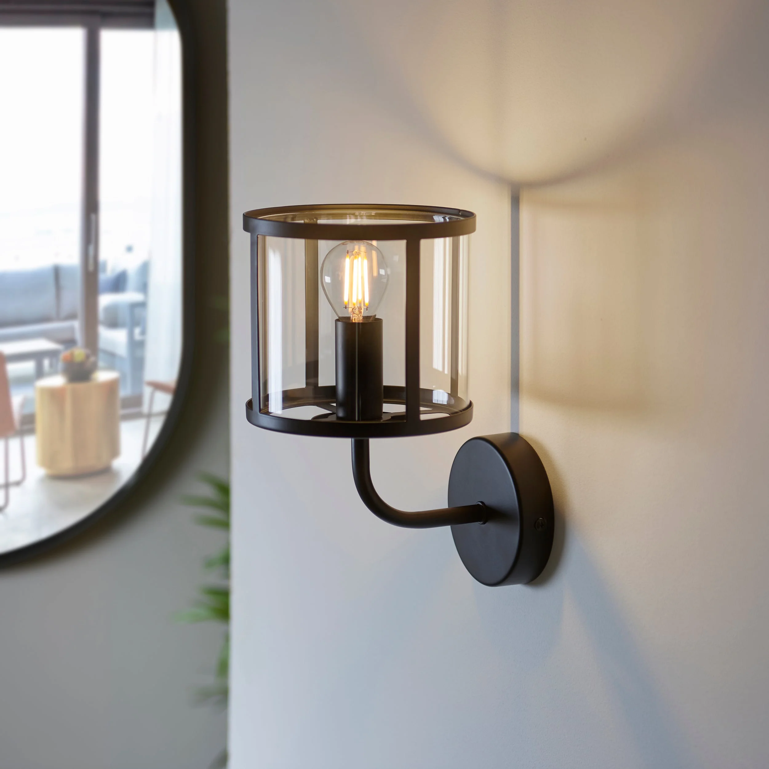 Endon Hopton Wall Light Matt Black - Image 3