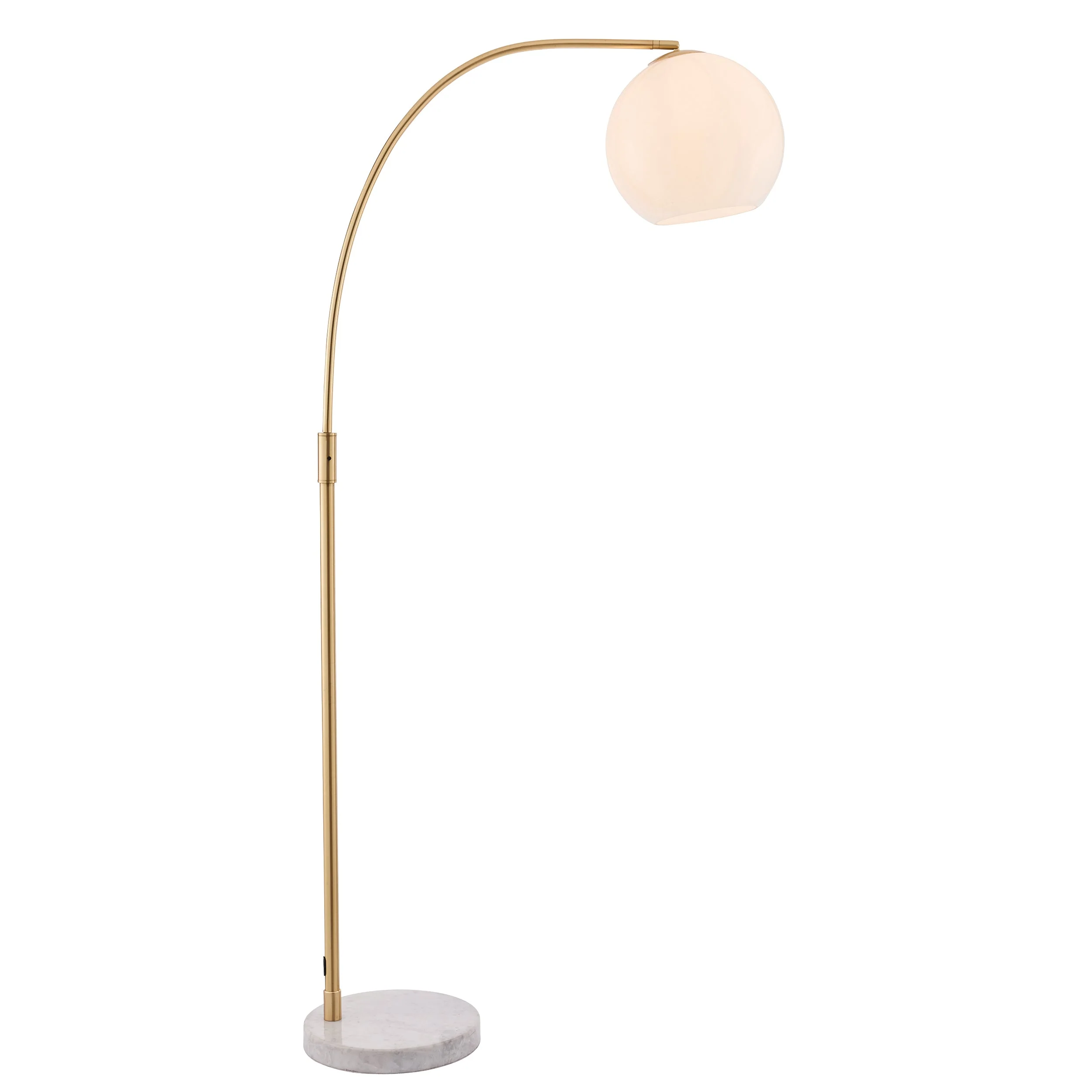 Endon Otto Floor Lamp White/Grey Marble - Image 2
