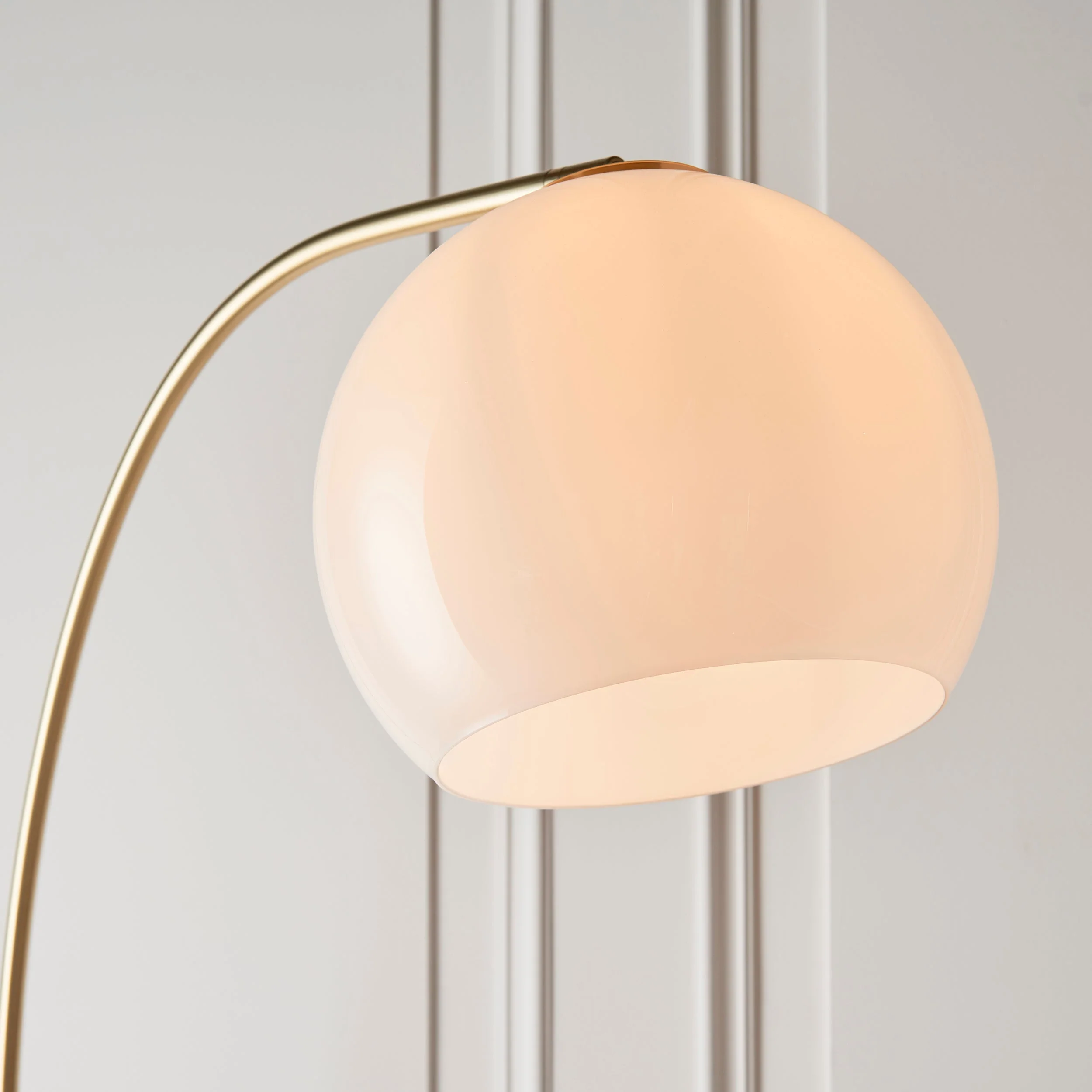 Endon Otto Floor Lamp White/Grey Marble - Image 4