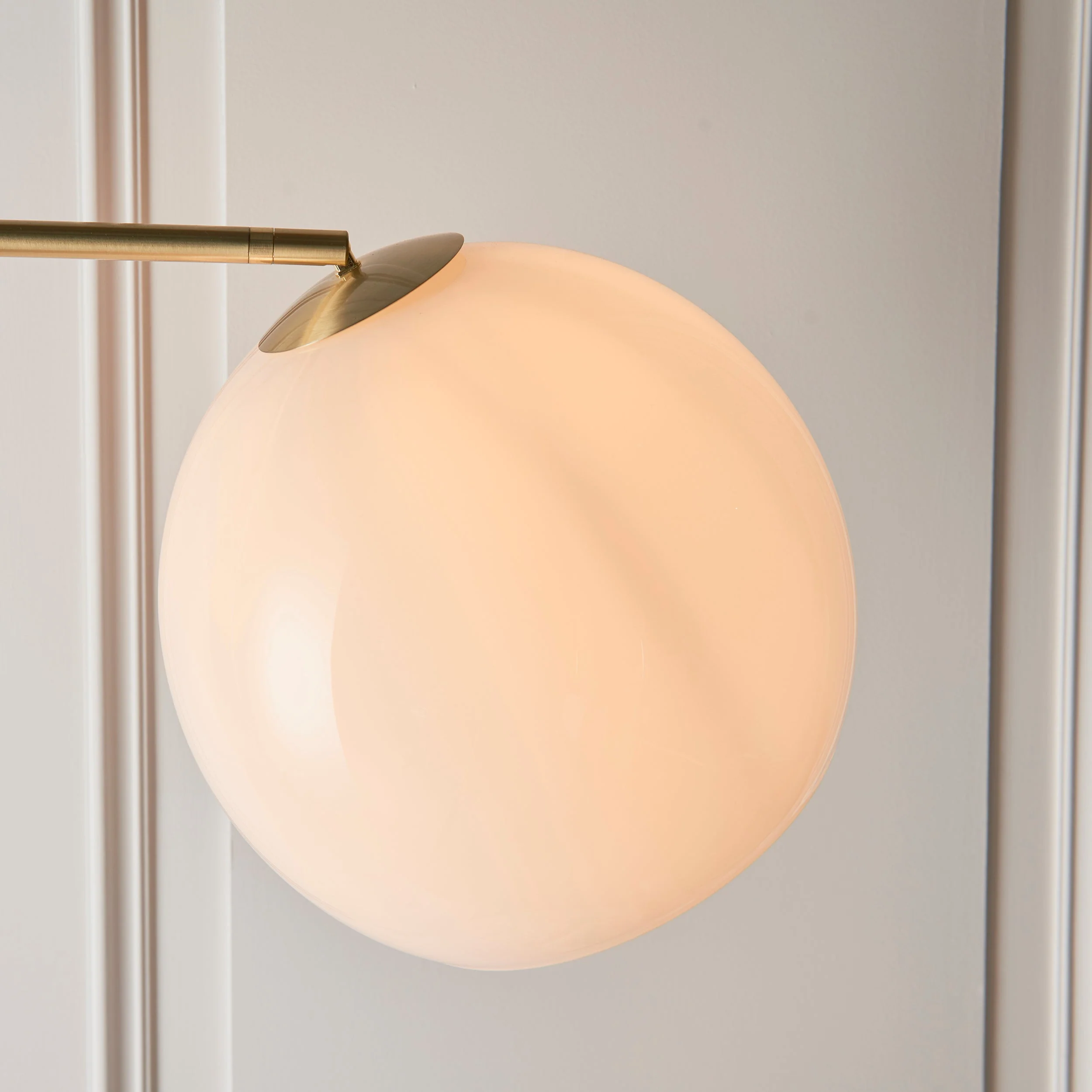 Endon Otto Floor Lamp White/Grey Marble - Image 5