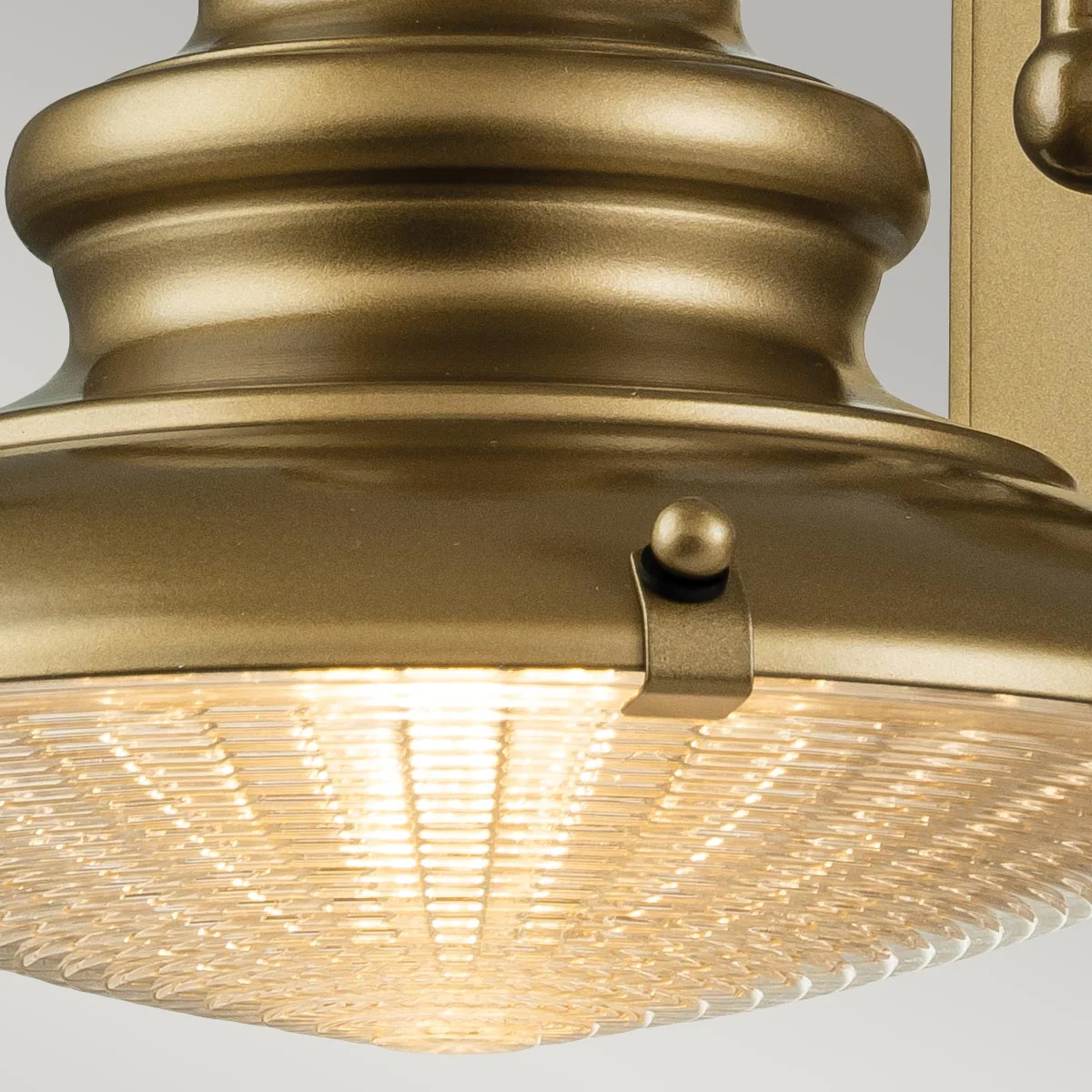 Feiss Redding Station 1 Light Small Wall Lantern Brass - Image 2