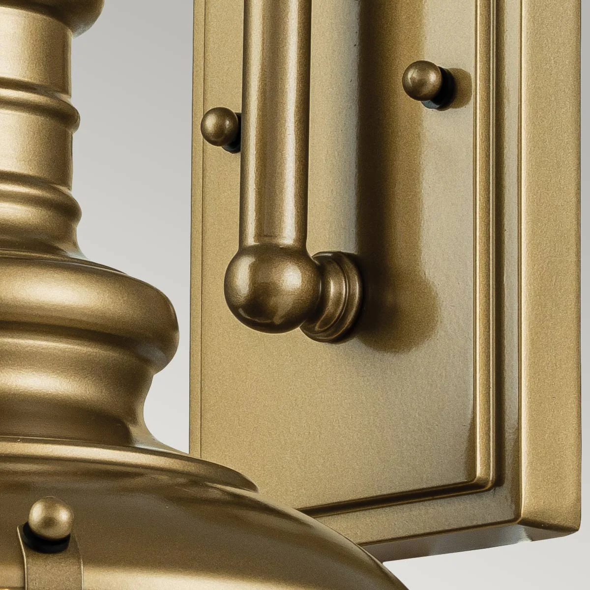 Feiss Redding Station 1 Light Small Wall Lantern Brass - Image 3