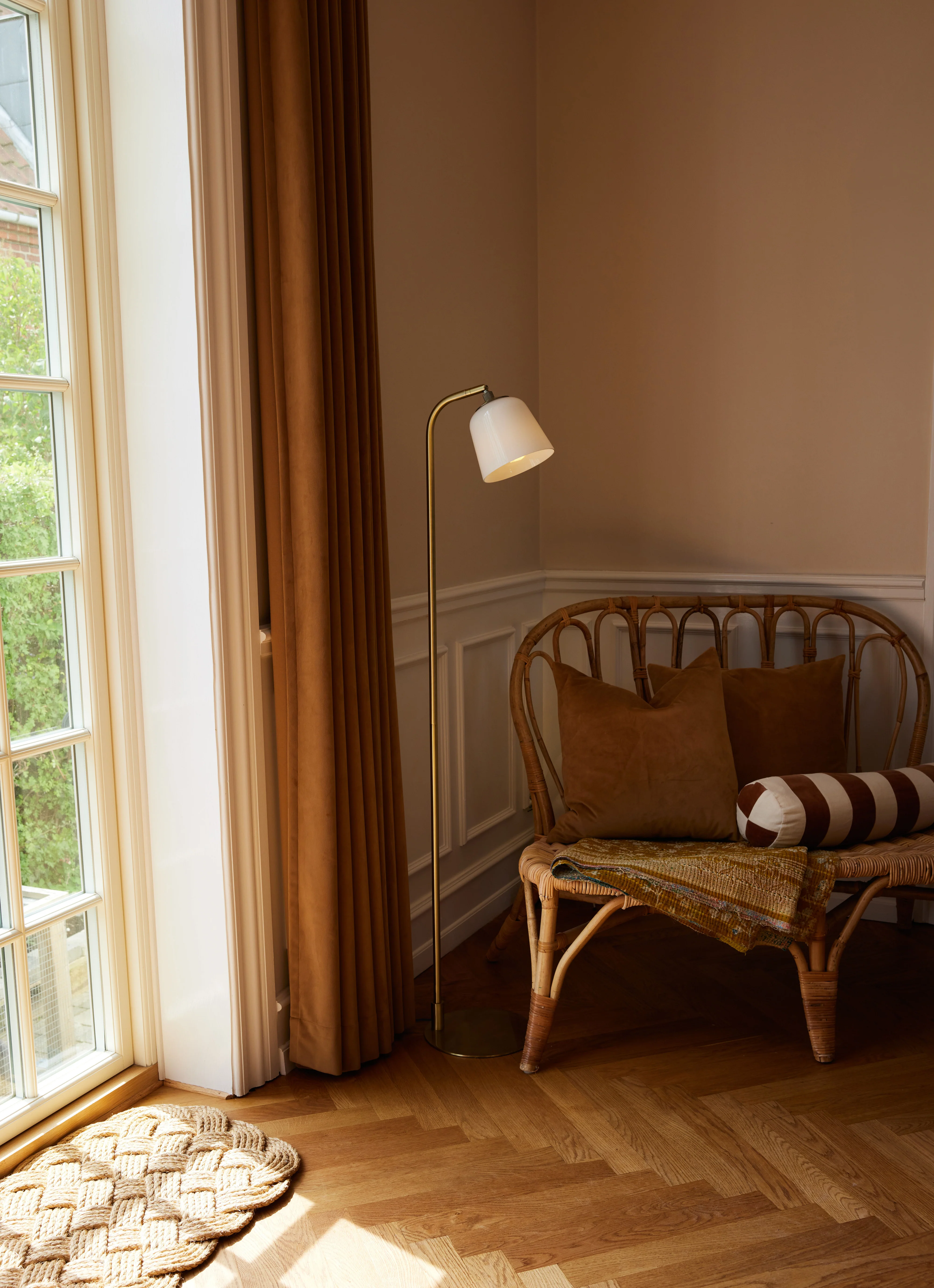 Halo Design Room 49 Floor Lamp Opal / Antique Brass - Image 2