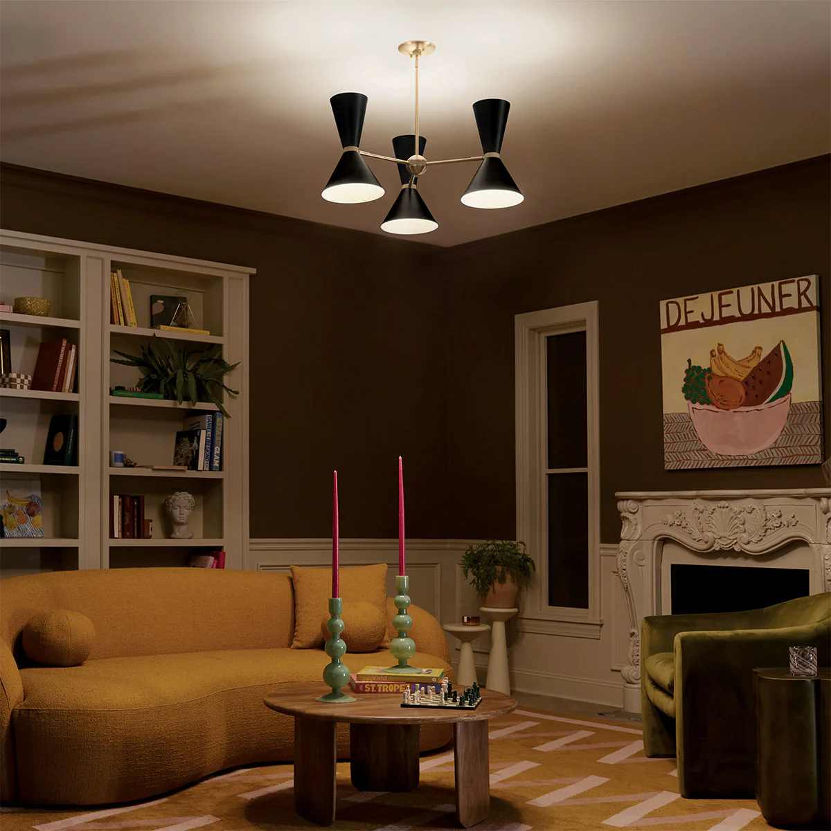 Kichler Phix 3 arm, 6 light up and down Chandelier - Image 3