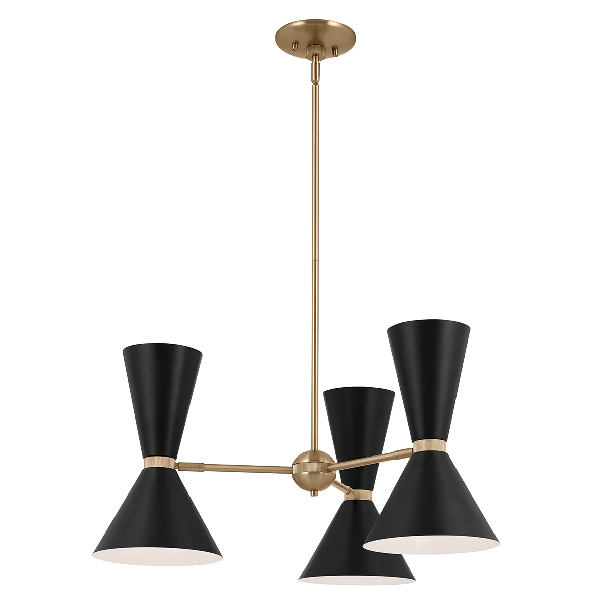 Kichler Phix 3 arm, 6 light up and down Chandelier - Image 8