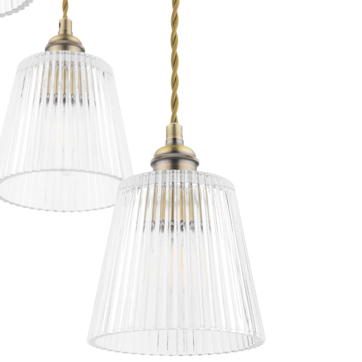 Laura Ashley Callaghan 3 Light Pendant Antique Brass - Image 5