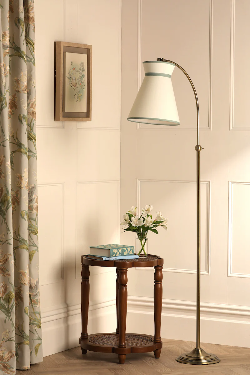 Laura Ashley Dearham Floor Lamp Antique Brass With Shade - Image 2