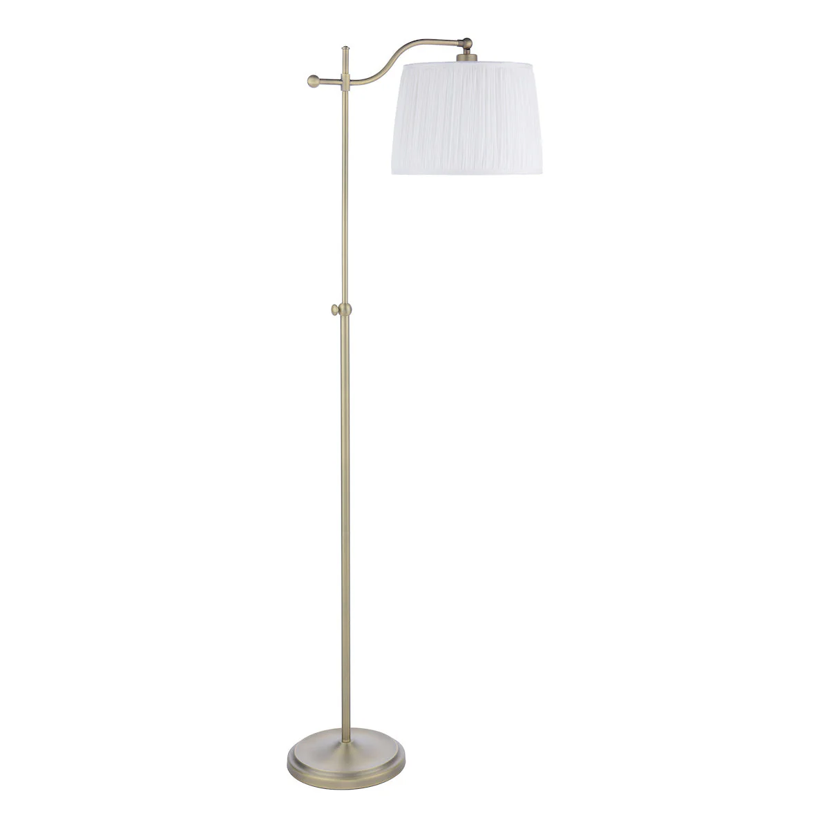Laura Ashley Hemsley Floor Lamp Antique Brass and Ivory Shade - Image 4