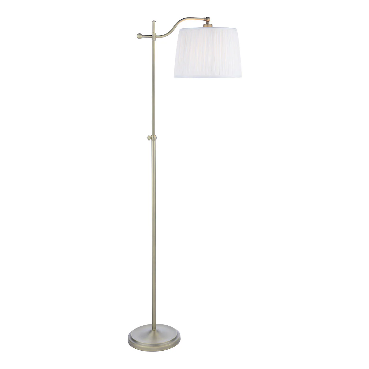 Laura Ashley Hemsley Floor Lamp Antique Brass and Ivory Shade - Image 5