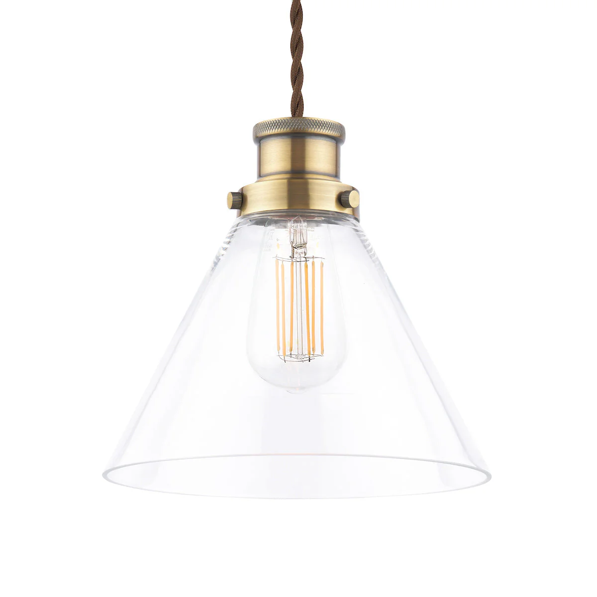 Laura Ashley Isaac Easy Fit Shade Antique Brass - Image 3