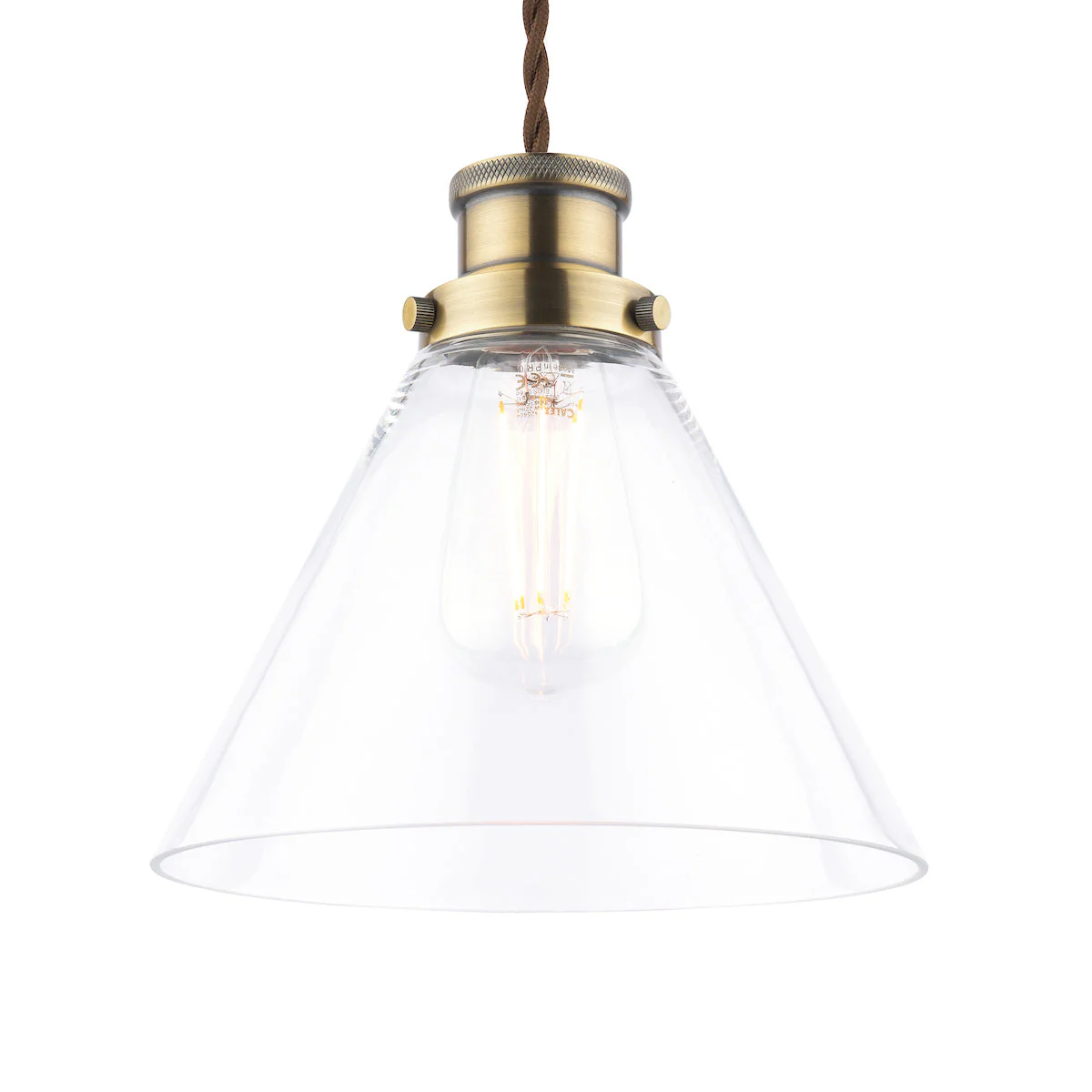 Laura Ashley Isaac Easy Fit Shade Antique Brass - Image 4