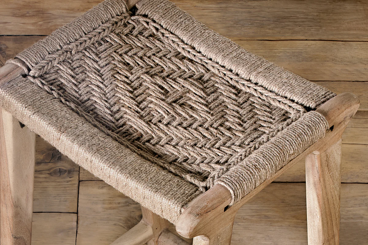 Nkuku Vinay Woven Counter Stool Natural - Image 2