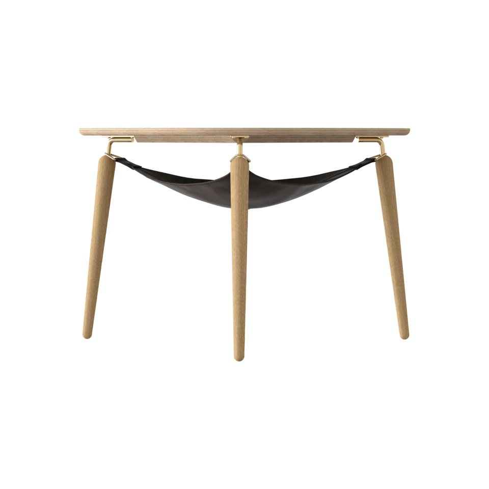 Umage Hang Out Coffee Table Brass & Oak