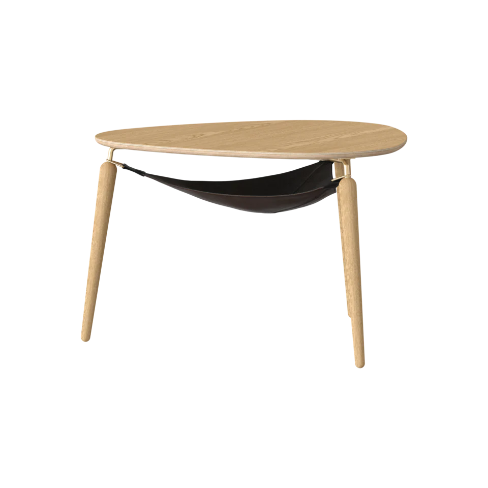 Umage Hang Out Coffee Table Brass & Oak - Image 6